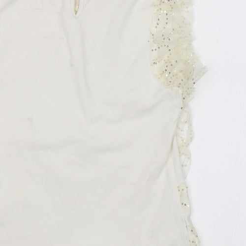 Shining Star Womens White   Basic Blouse Size S