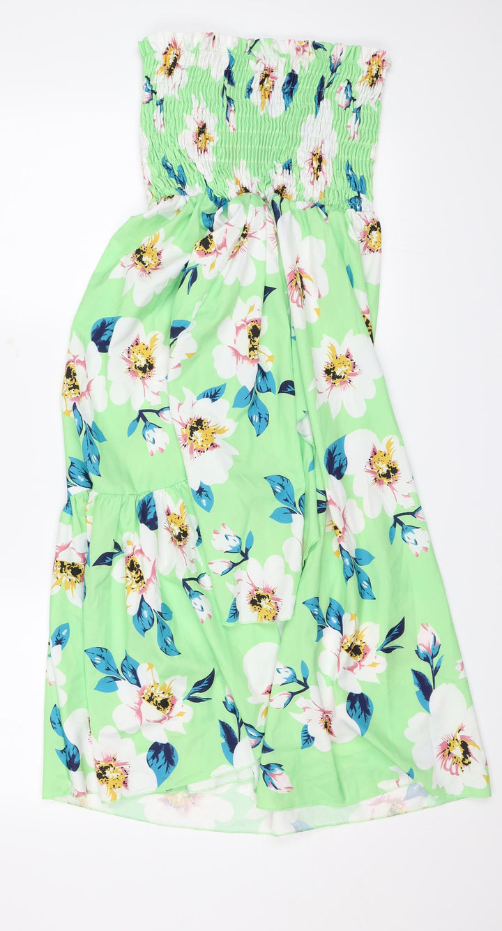 Shien Womens Green Floral Shift Size L