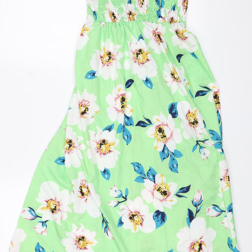 Shien Womens Green Floral  Shift  Size L