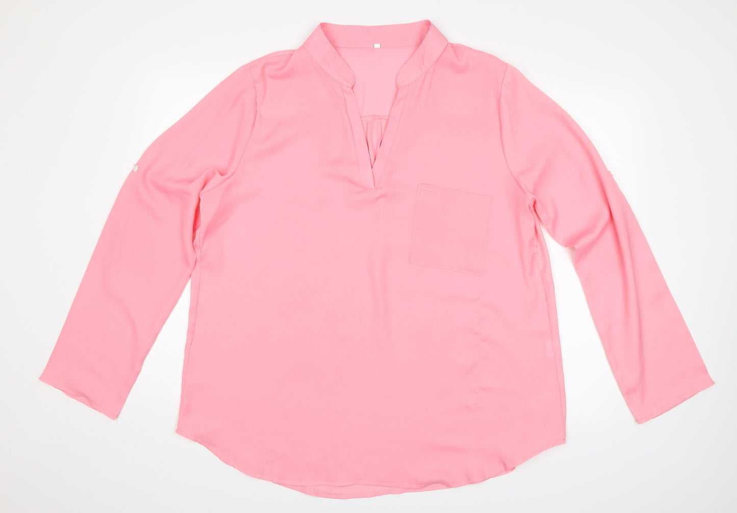 Preworn Womens Pink   Basic Blouse Size 4XL