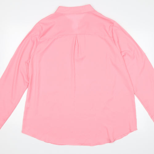 Preworn Womens Pink   Basic Blouse Size 4XL