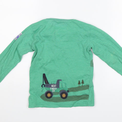 NEXT Boys Green   Jersey T-Shirt Size 2-3 Years  - Trucks