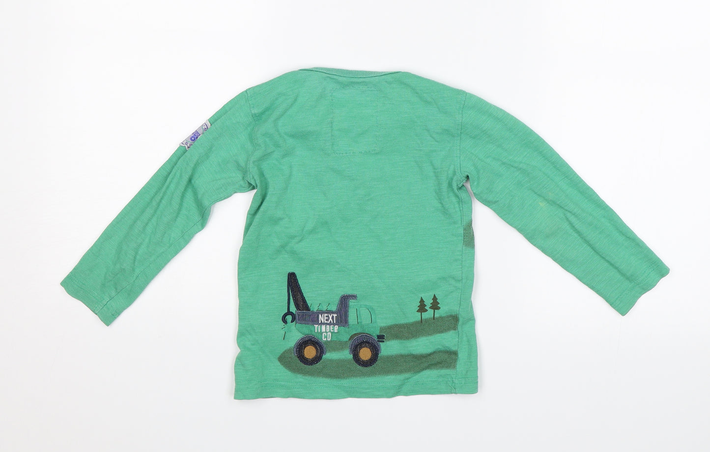 NEXT Boys Green   Jersey T-Shirt Size 2-3 Years  - Trucks