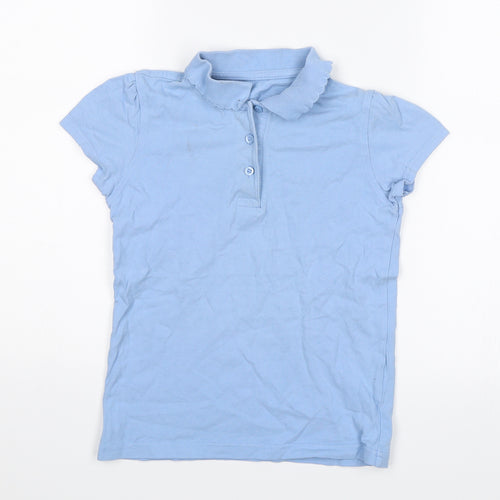 George Girls Blue   Basic Polo Size 8-9 Years