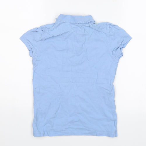 George Girls Blue   Basic Polo Size 8-9 Years