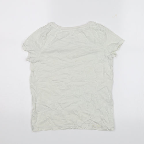 NEXT Girls White   Basic T-Shirt Size 9 Years  - Blogger