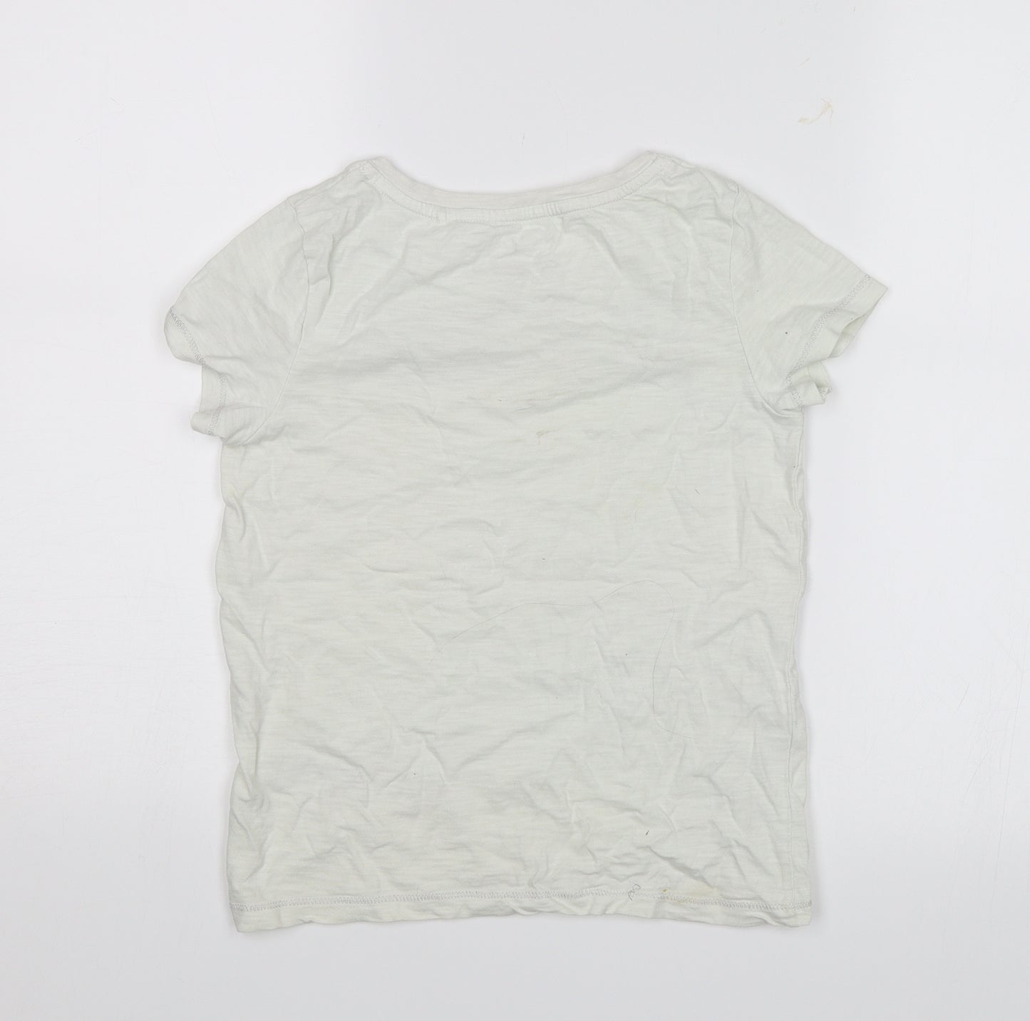 NEXT Girls White   Basic T-Shirt Size 9 Years  - Blogger