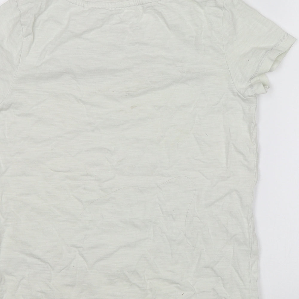 NEXT Girls White   Basic T-Shirt Size 9 Years  - Blogger