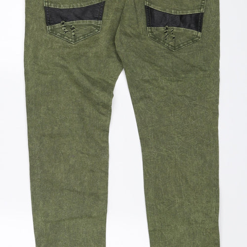 Best Emilie Womens Green   Skinny Jeans Size L L27 in