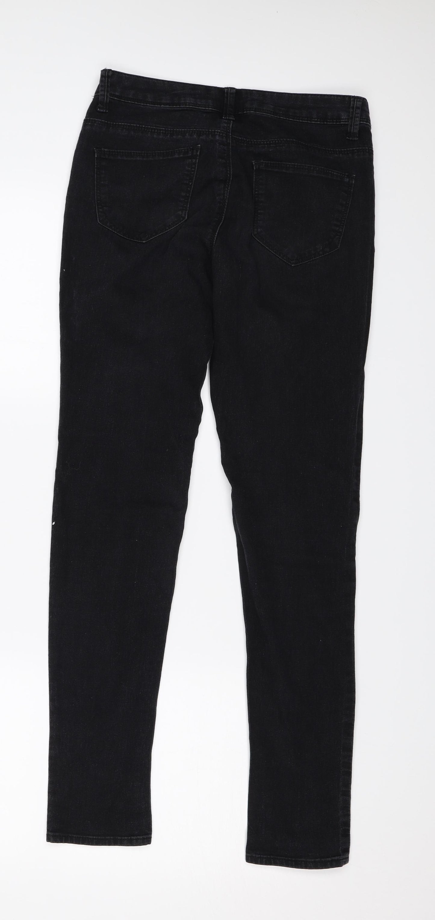 Denim & Co. Womens Black  Denim Skinny Jeans Size 6 L28 in