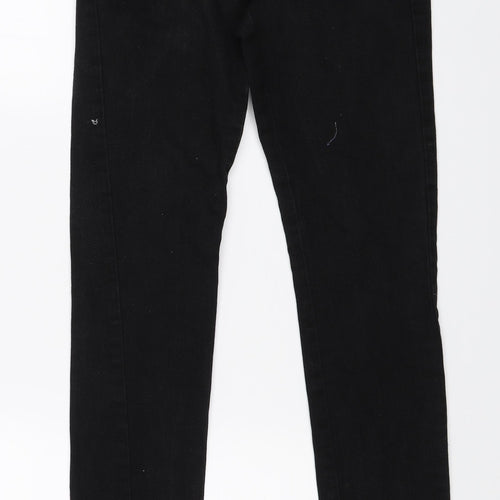 Denim & Co. Womens Black  Denim Skinny Jeans Size 6 L26 in