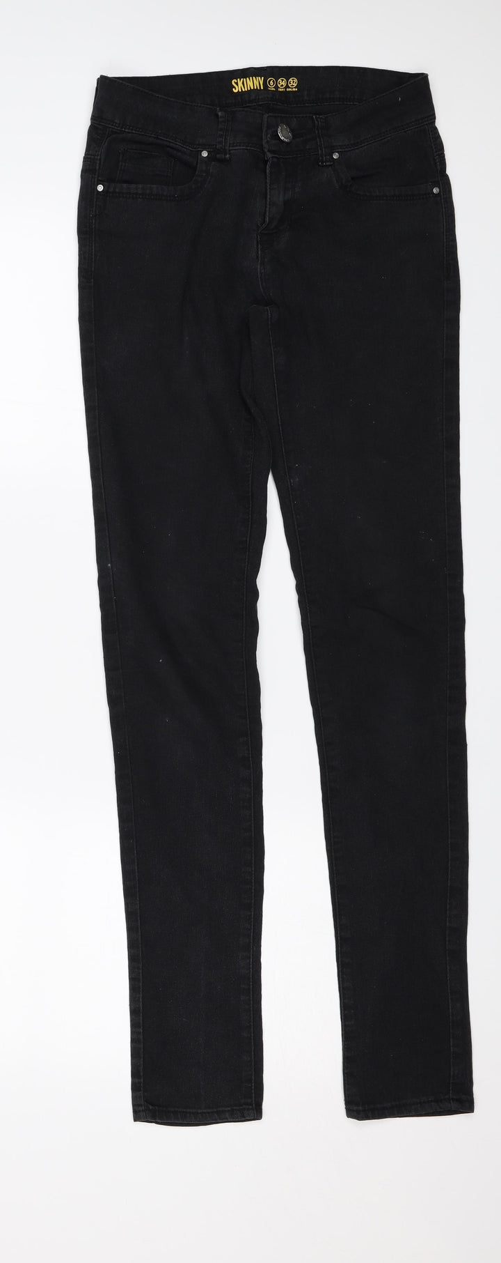 Denim & Co. Womens Black  Denim Skinny Jeans Size 6 L31 in