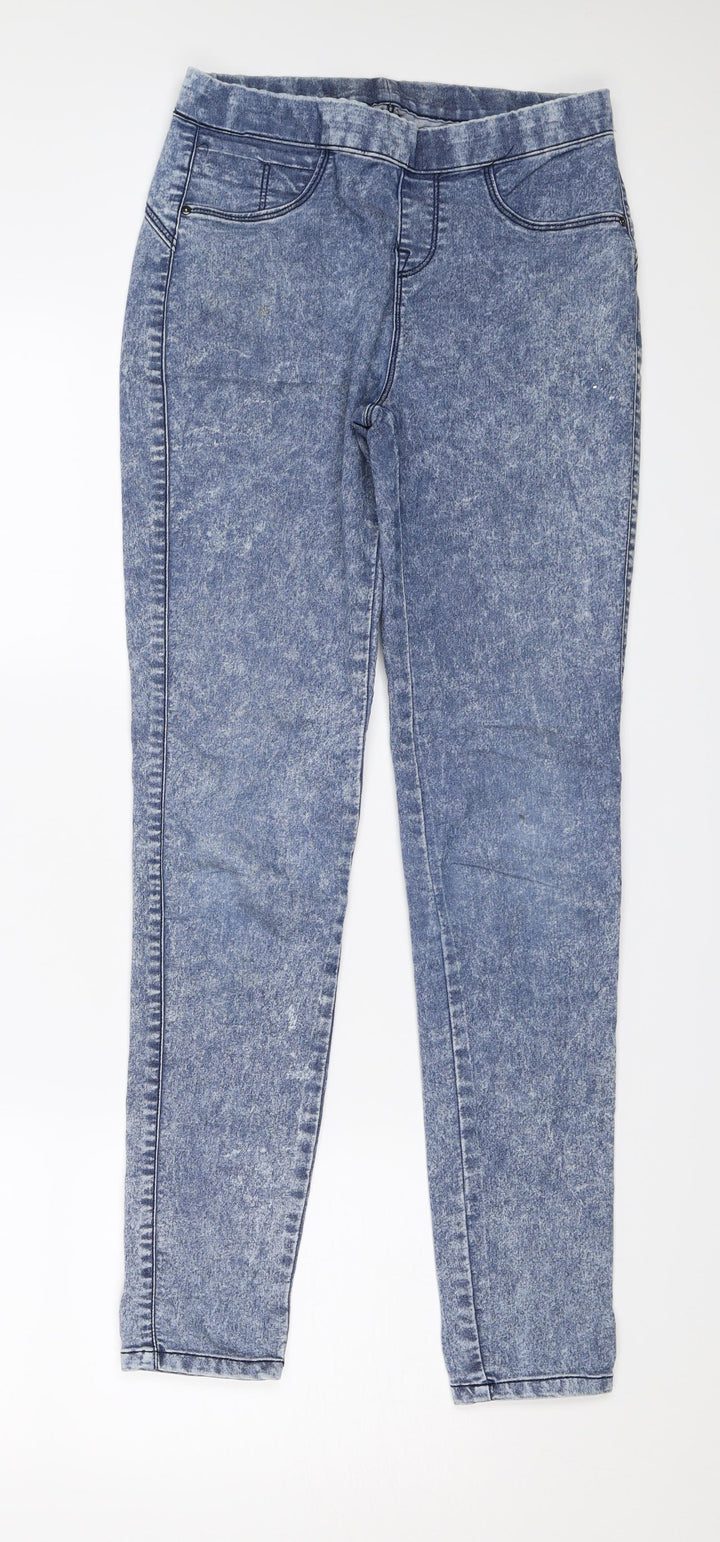 Denim & Co. Womens Blue Denim Jegging Jeans Size 4 L27 in