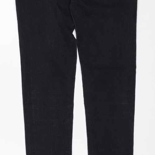 Denim & Co. Womens Black  Denim Skinny Jeans Size 6 L28 in