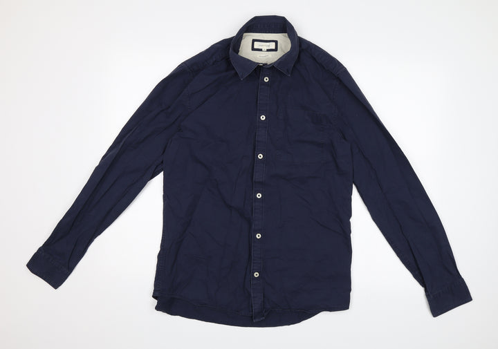 River Island Mens Blue    Button-Up Size M