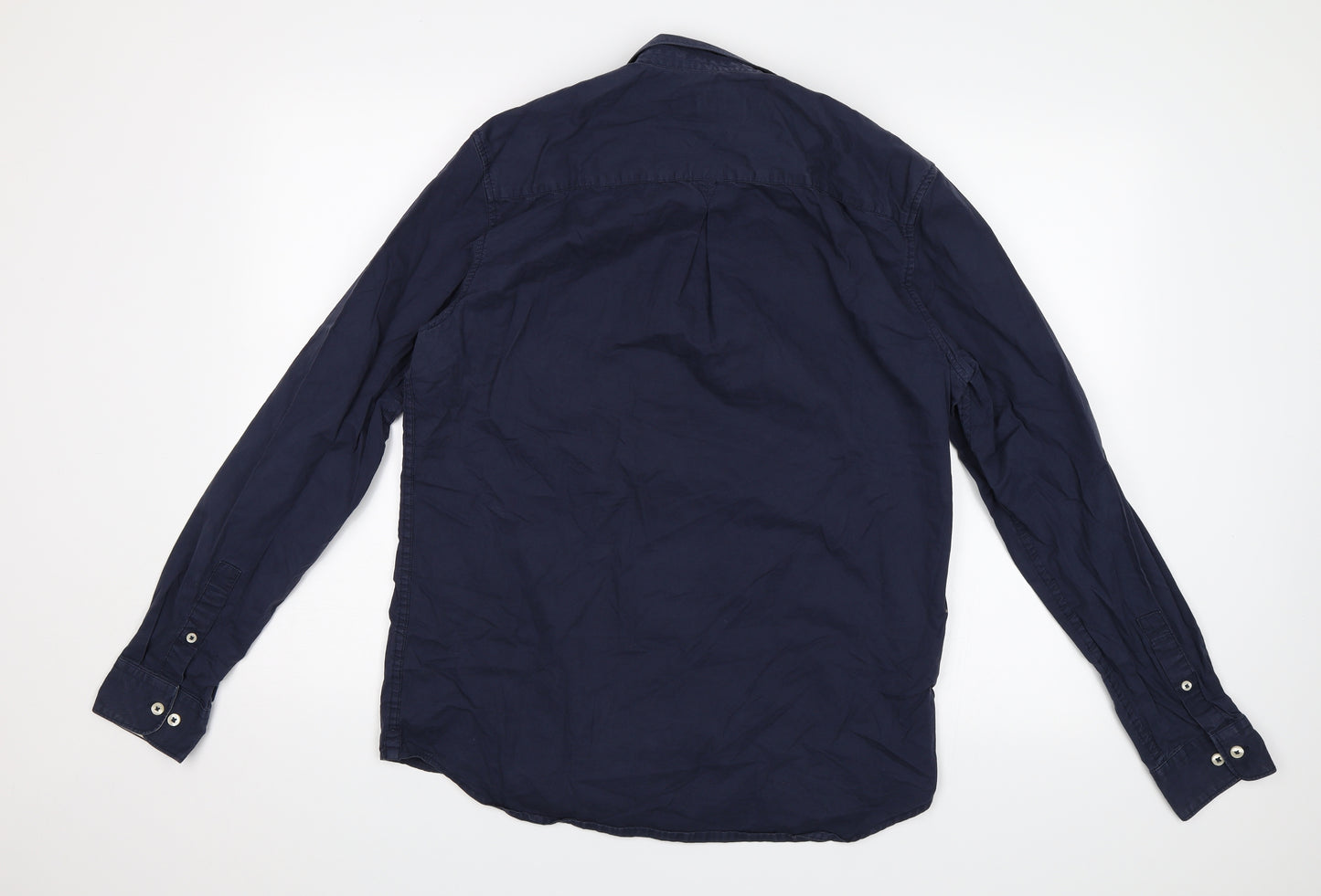 River Island Mens Blue    Button-Up Size M