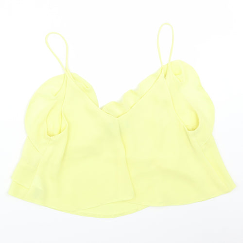Primark Womens Yellow   Cropped Tank Size 10