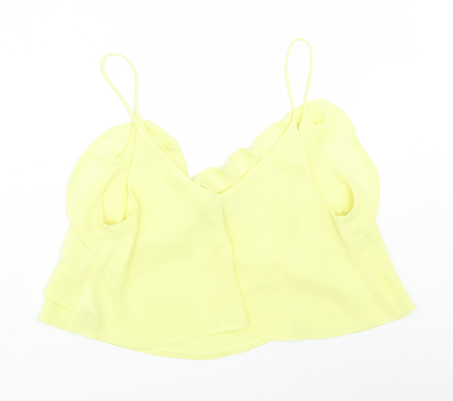 Primark Womens Yellow   Cropped Tank Size 10