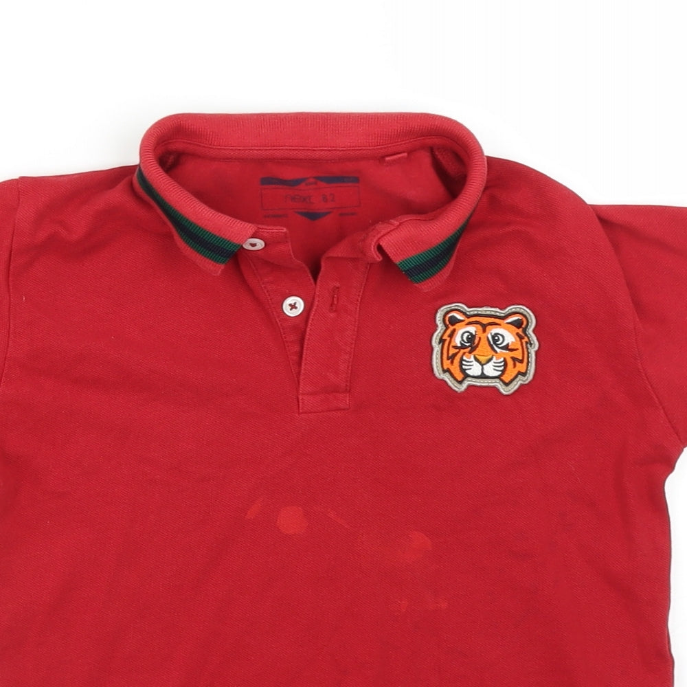 NEXT Boys Red   Basic Polo Size 5-6 Years