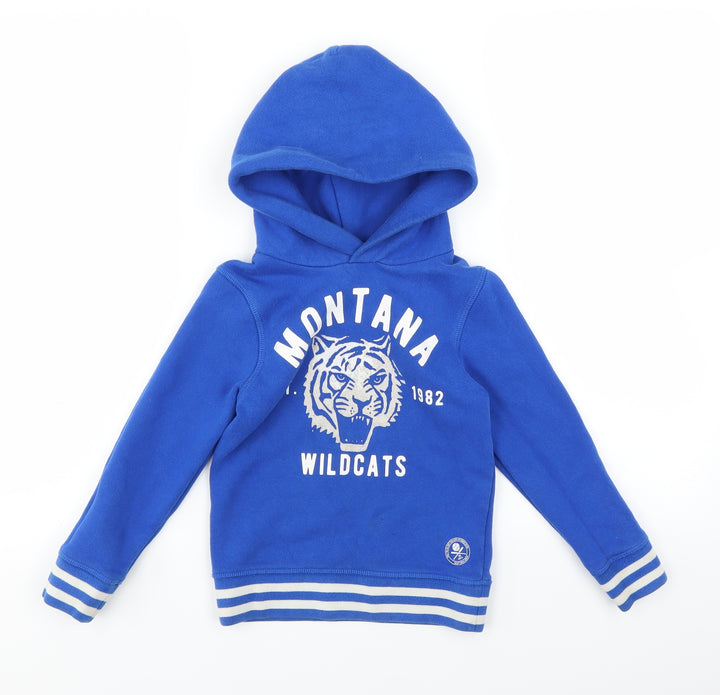 H&M Girls Blue   Pullover Hoodie Size 5 Years