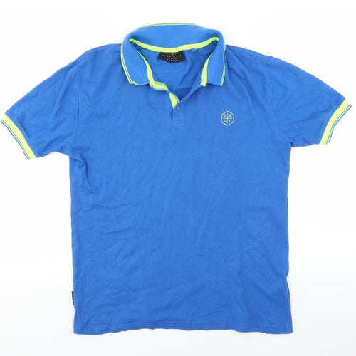 Dissident Mens Blue    Polo Size M