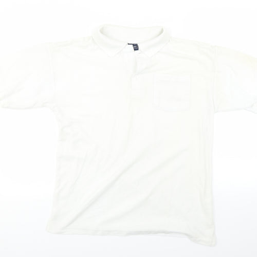 High Street Mens White    Polo Size M