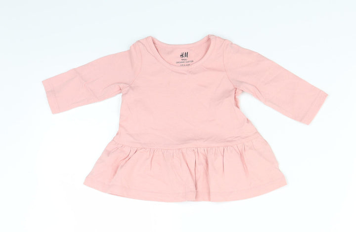 H&M Girls Pink Basic Casual Size 0-3 Months
