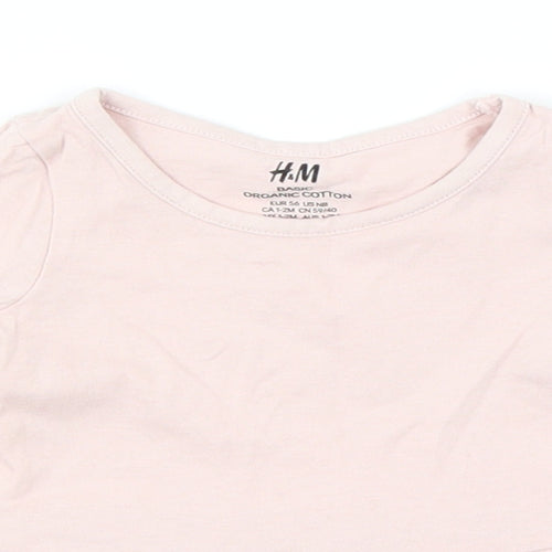 H&M Baby Pink   Basic T-Shirt Size 0-3 Months