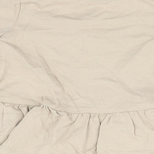 H&M Girls Brown   Basic T-Shirt Size 0-3 Months