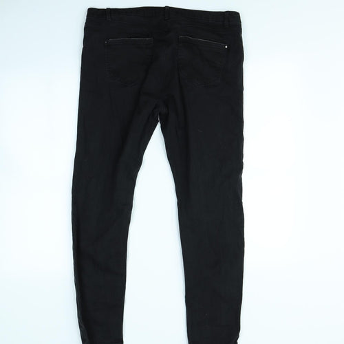 George Womens Black   Skinny Jeans Size 16 L30 in