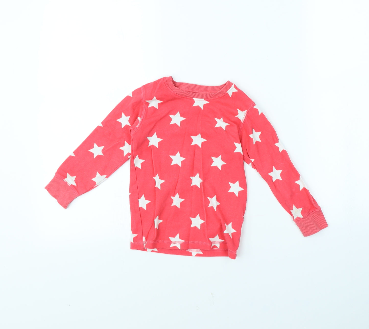 NEXT Girls Pink Spotted  Pullover Jumper Size 4 Years  - Star pattern