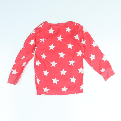 NEXT Girls Pink Spotted  Pullover Jumper Size 4 Years  - Star pattern