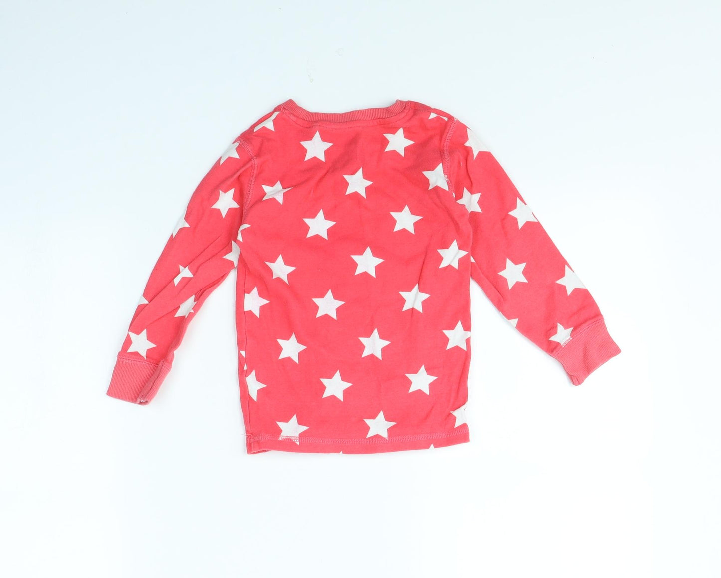 NEXT Girls Pink Spotted  Pullover Jumper Size 4 Years  - Star pattern