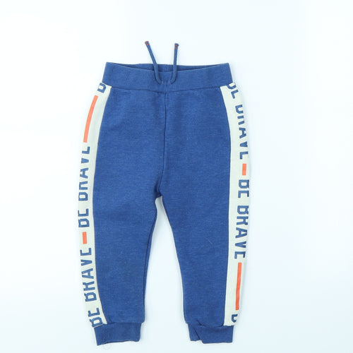 George Boys Blue   Jogger Trousers Size 2 Years