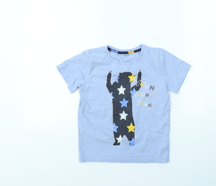 Nutmeg Boys Blue Basic T-Shirt Size 6 Years