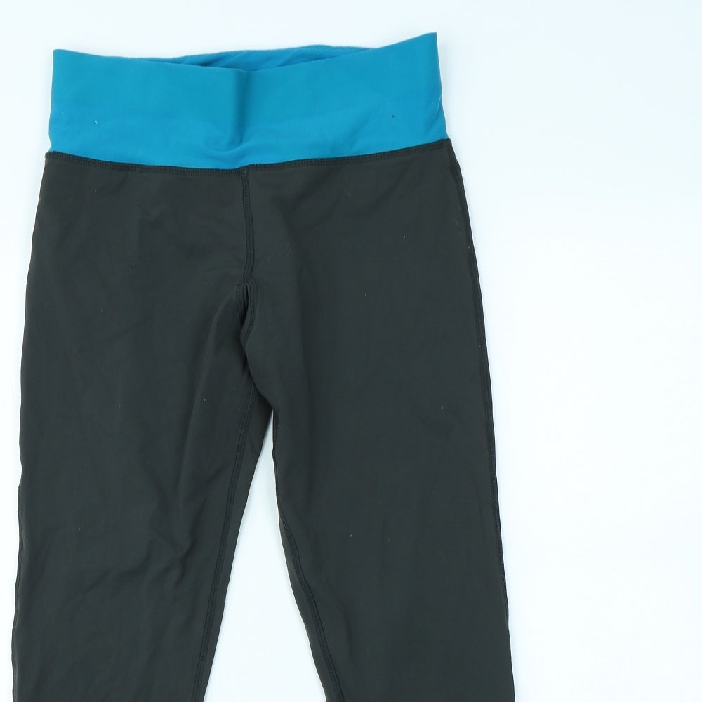 USA Pro Womens Grey   Cropped Leggings Size 10 L23 in