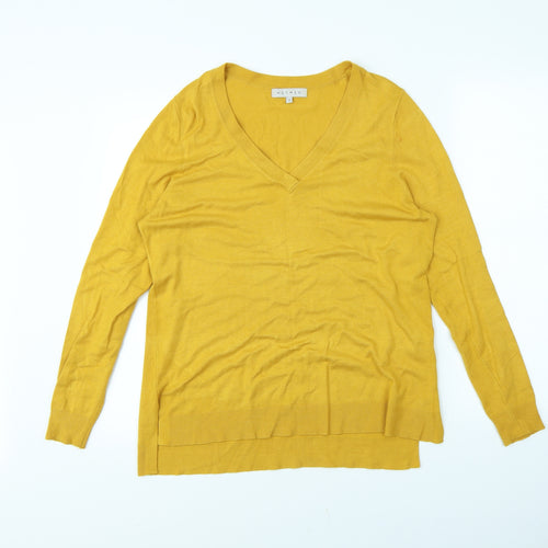 Nutmeg Womens Yellow   Pullover Jumper Size 12