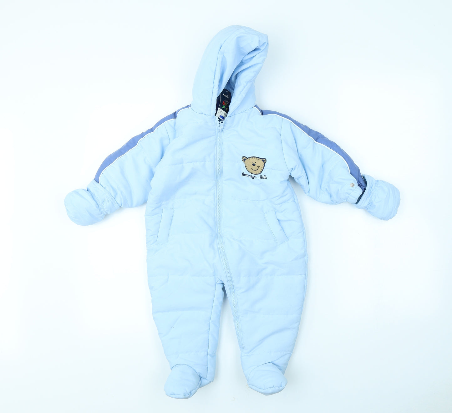 Mackays Baby Blue   Babygrow One-Piece Size 9-12 Months