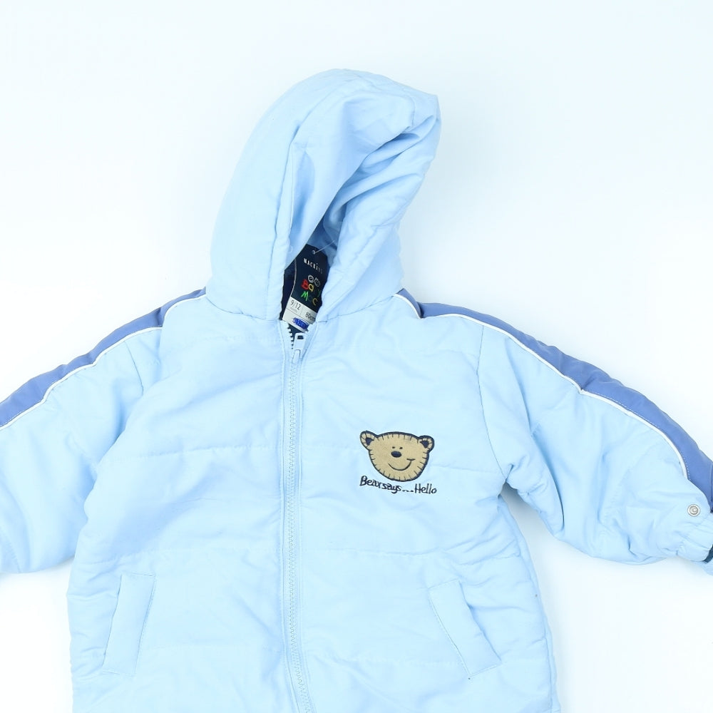 Mackays Baby Blue   Babygrow One-Piece Size 9-12 Months