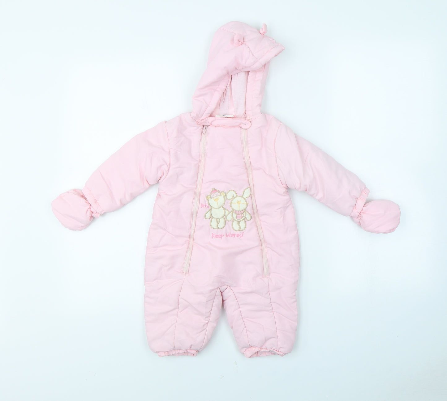 baby basic Girls Pink   Babygrow One-Piece Size 6-9 Months