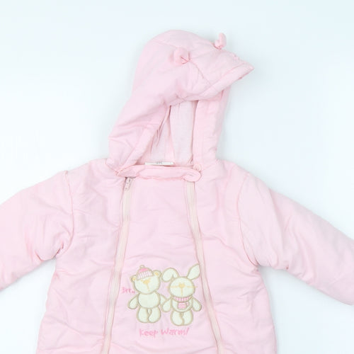 baby basic Girls Pink   Babygrow One-Piece Size 6-9 Months
