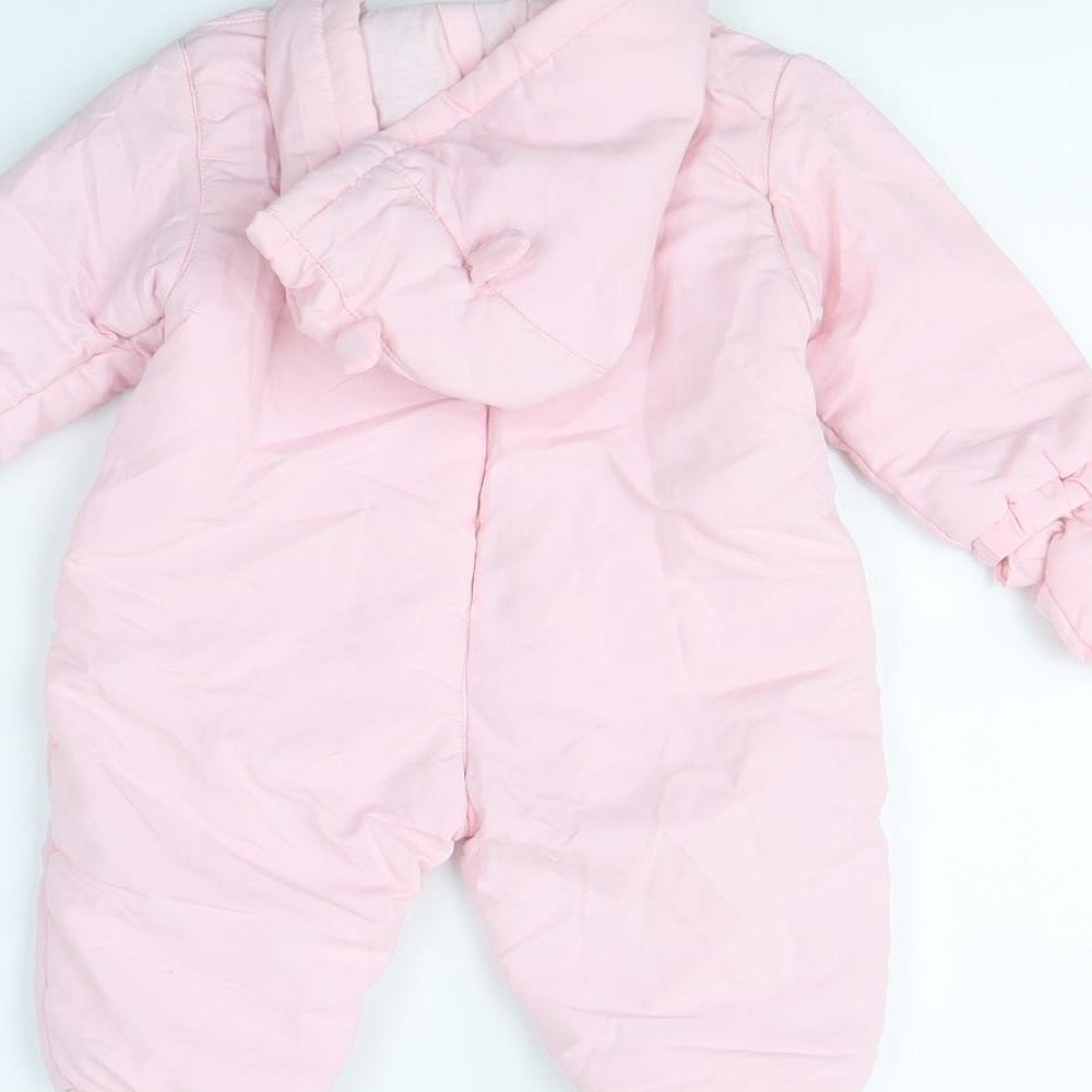 baby basic Girls Pink   Babygrow One-Piece Size 6-9 Months