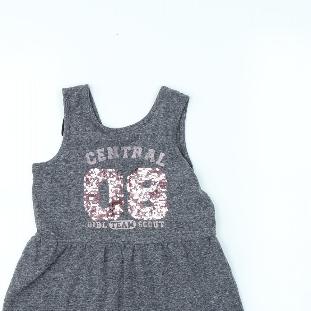 George Girls Grey   Fit & Flare  Size 6 Years