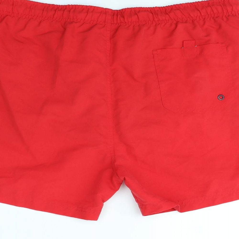 Cedar Wood State Mens Red   Sweat Shorts Size XL - Swim Short