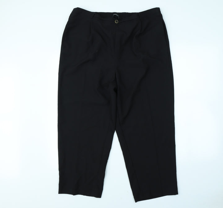 BM Womens Black Dress Pants Trousers Size 18 L24 in