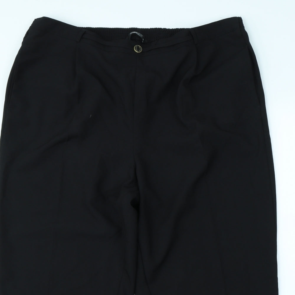 BM Womens Black   Dress Pants Trousers Size 18 L24 in