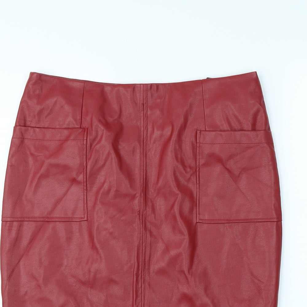 Atmosphere Womens Red   Straight & Pencil Skirt Size 14