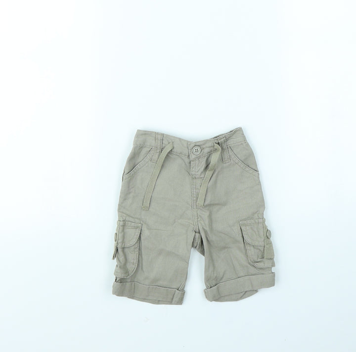 Preworn Baby Green   Cargo Trousers Size 3-6 Months