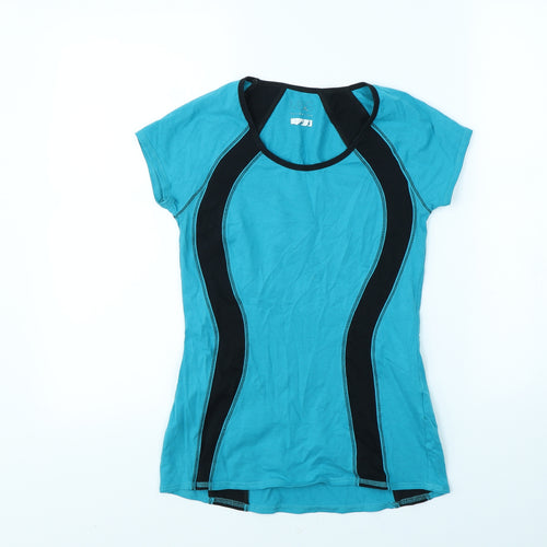 M&S Womens Blue   Basic T-Shirt Size 8