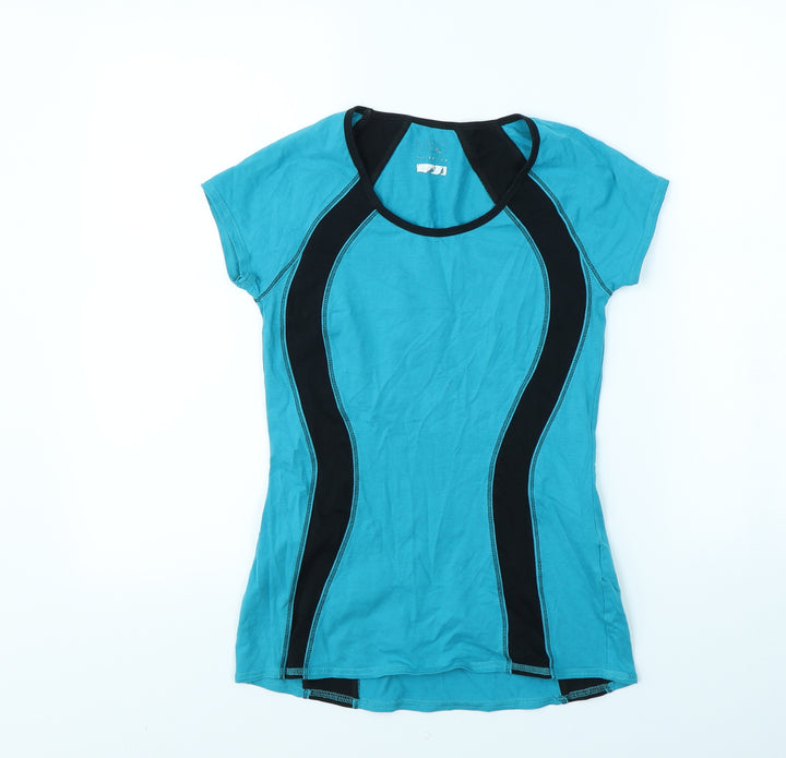 M&S Womens Blue Basic T-Shirt Size 8